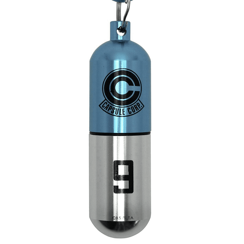 Load image into Gallery viewer, Dragon Ball Z Blue Capsule Corp. Keychain - Kryptonite Character Store
