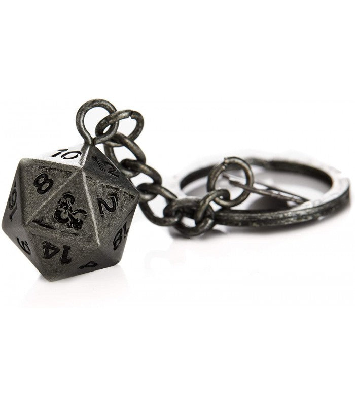 Dungeons and Dragons: For Whom The Dice Rolls D20 Keyring - Kryptonite Character Store
