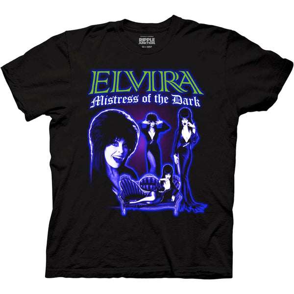 Elvira Blue Collage T-Shirt