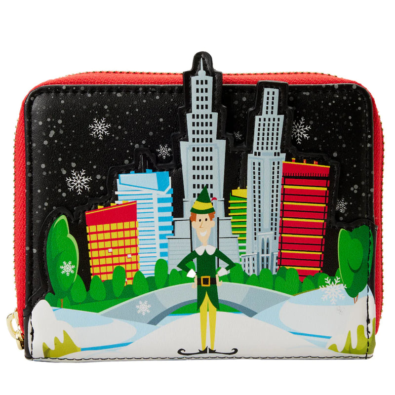 Load image into Gallery viewer, Loungefly Elf - Buddy in Manhattan Zip Around Wallet
