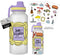 Friends - Love Laughter Frame 32oz Twist Spout Plastic Bottle with Sticker Set