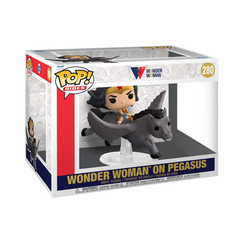 Funko POP! Manèges : Wonder Woman 80th - Wonder Woman sur Pegasus 