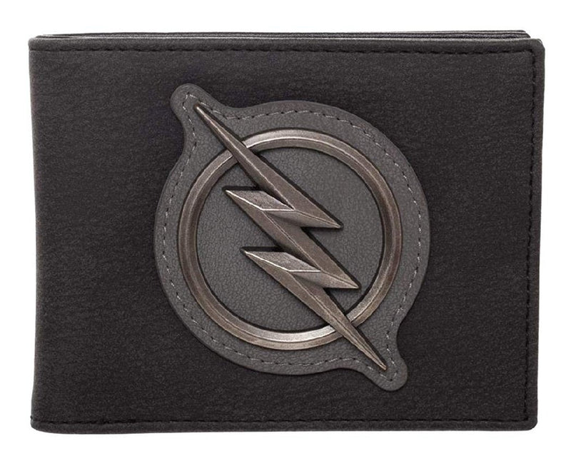 The Flash Logo Distressed PU Bifold Wallet - Kryptonite Character Store