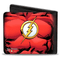 Flash Chest Logo Bi Fold Men's  Wallet  - Kryptonite Character Store