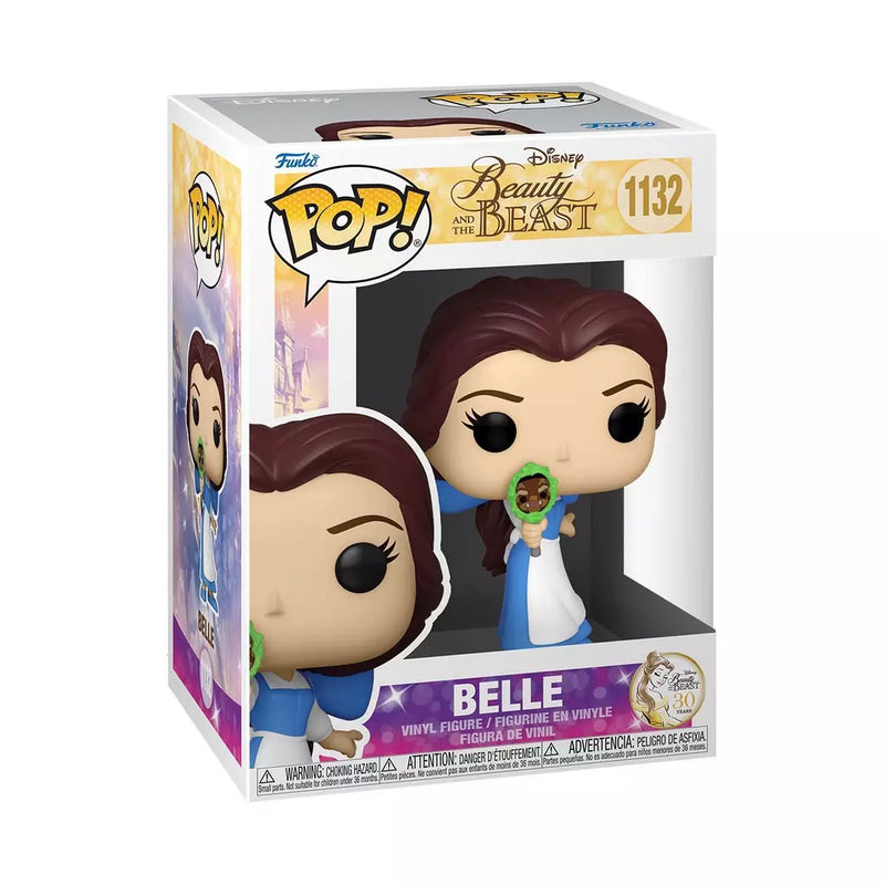 ¡Funko POP! Disney: La Bella y la Bestia - Bella (Espejo sosteniendo)