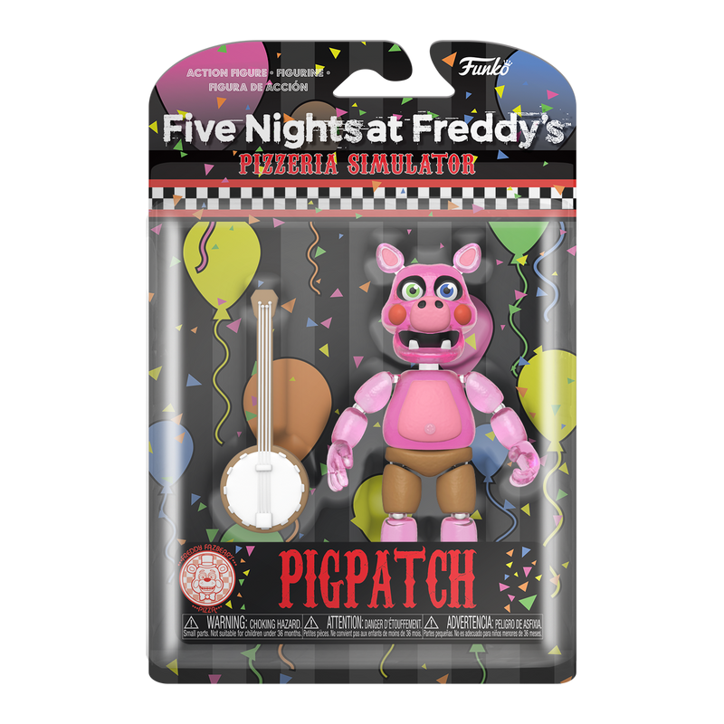 Funko Action Figure: FNAF Pizza Sim - Pigpatch (Translucent Glow)- Kryptonite Character Store
