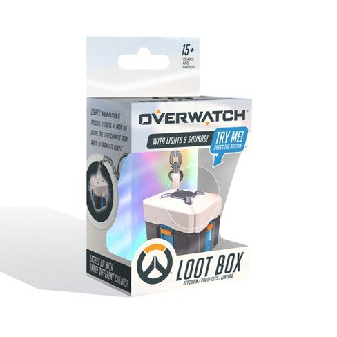 Overwatch Loot Box with Lights & Sounds Mini Pop Keychain - Kryptonite Character Store