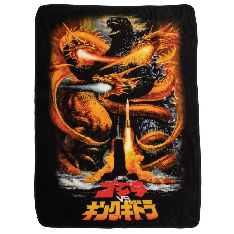 Godzilla vs King Ghidorah Fleece Blanket - Kryptonite Character Store