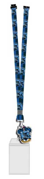 Harry Potter Revenclaw Pattern Lanyard W/ Badge Holder & Rubber Charm - Kryptonite Character Store