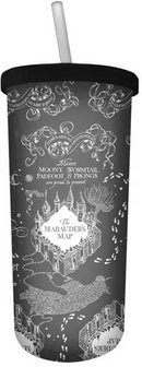 Harry Potter - Marauders Map Black/White Pattern 20oz Straw Cup