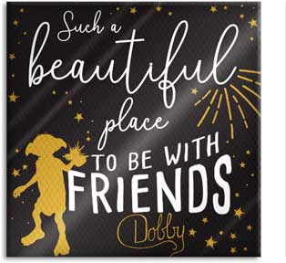 Harry Potter - Dobby with Friends 12" x 12" Canvas Wall Art