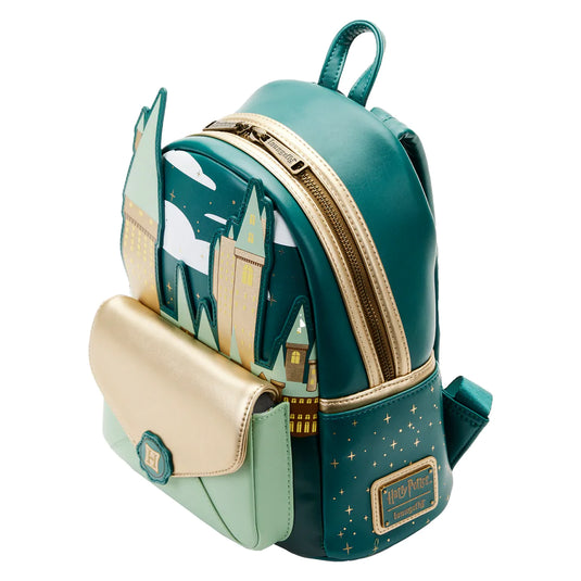 Loungefly Harry Potter - Golden Hogwarts Castle Mini Backpack