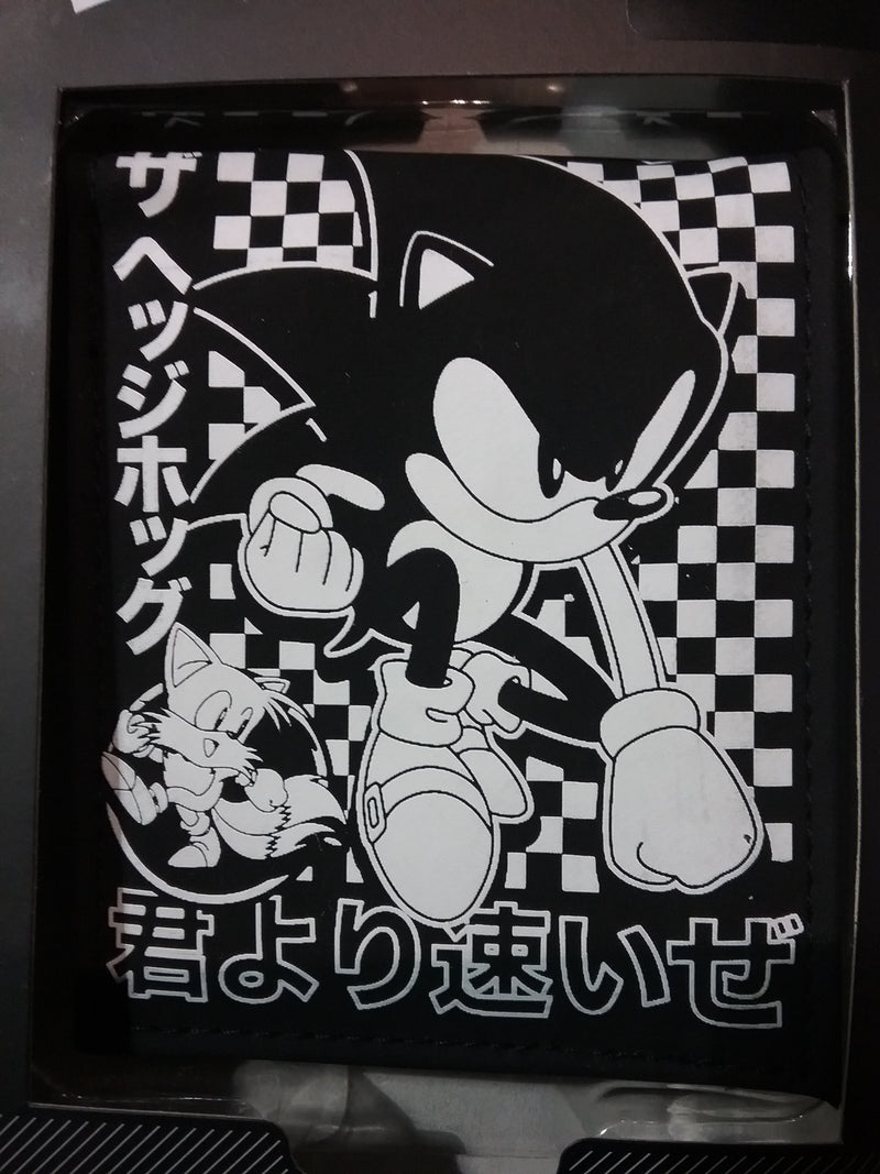 Sega Sonic the Hedgehog Japanese Letters Wallet - Kryptonite Character Store