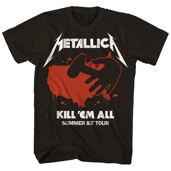 Metallica - Camiseta Kill Em All Summer 83 Tour 