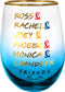 Friends - Character Names Stemless Wine Glass