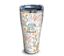 Ivory Ella - Abstract Elephant Stainless Steel With Hammer Lid 30 Oz - Kryptonite Character Store