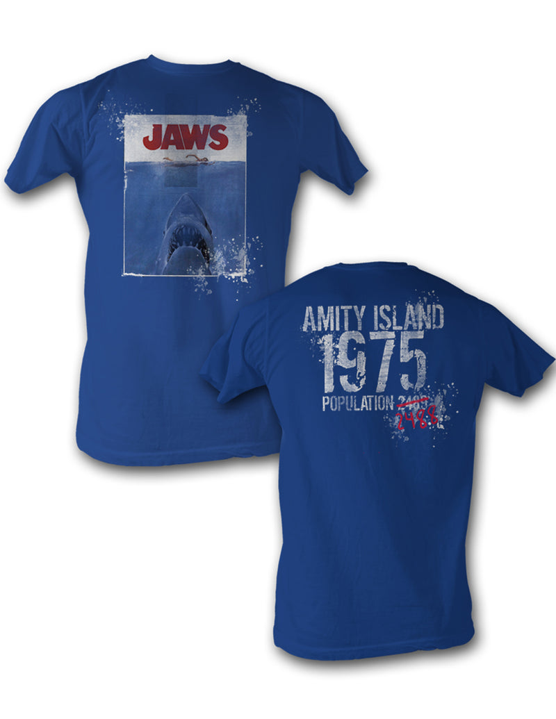 Jaws - Movie Classic Adult Fitted Jersey T-shirt - Kryptonite Character Store