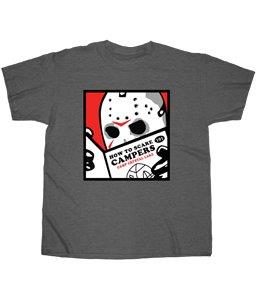Friday the 13th- Jason - How to Scare to Campers T-shirt - Kryptonite Character Store