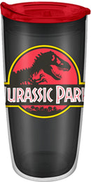 Jurassic Park Logo 20oz Double Travel Tumbler with Slide Close Lid