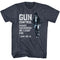 John Wayne - Gun Control Navy Heather Adult T-Shirt