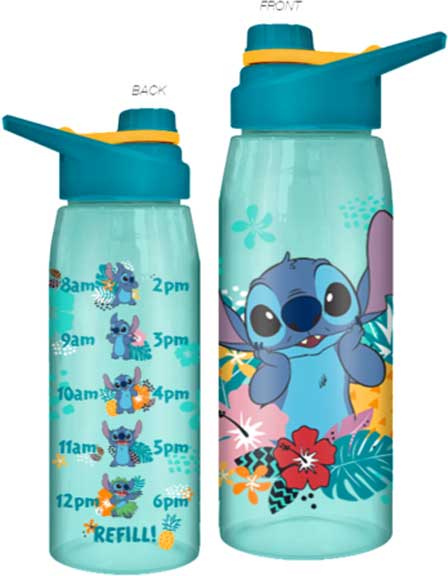 Silver Buffalo Disney - Lilo & Stitch 28oz Water Bottle with Screw Lid