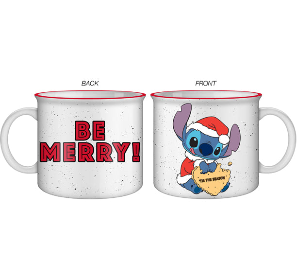Disney: Lilo & Stitch - Be Merry Ceramic Camper Mug