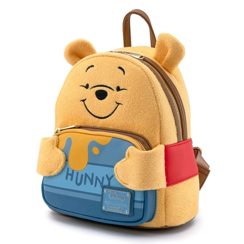 Disney Winnie The Pooh Flocked 'Hunny Tummy' Mini Backpack
