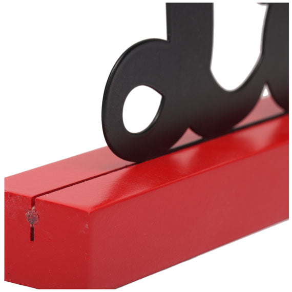 Love Minnie Mouse Metal Decor on Wood Base - Kryptonite Character Store