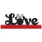 Love Minnie Mouse Metal Decor on Wood Base - Kryptonite Character Store