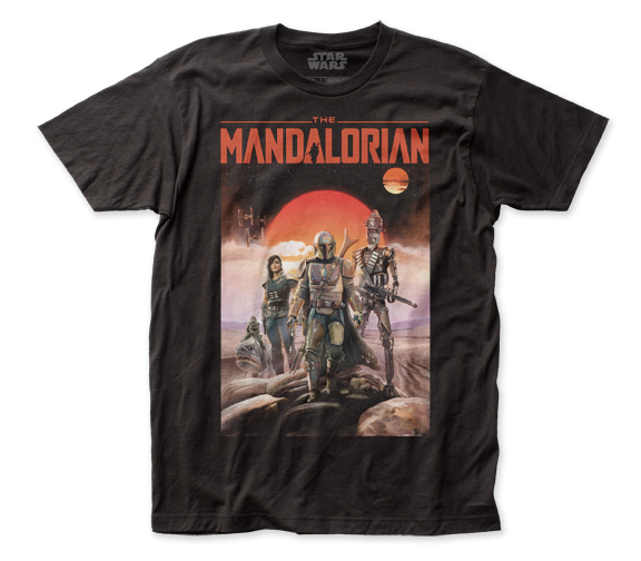 The Mandalorian – Mandalorian Poster T-shirt - Kryptonite Character Store