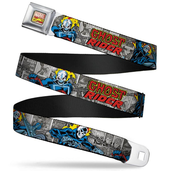 Marvel Comics - Ghost Rider Full Color Seatbelt Buckle Belt