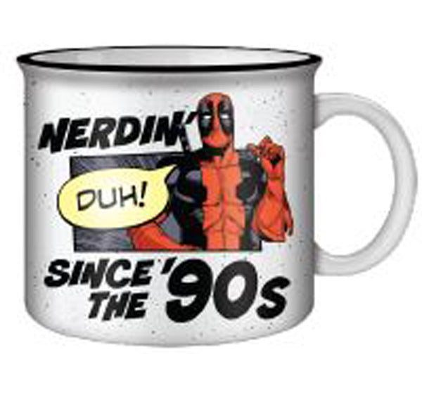 Marvel Comics: Deadpool - Nerdin Since The 90s Ceramic Camper Mug