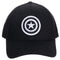 Marvel Captain America Embroidered Symbol Flex Fitted Cap Hat - Kryptonite Character Store