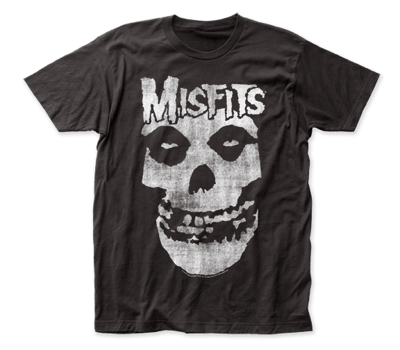 Misfits – Distressed Skull T-shirt - Kryptonite Character Store