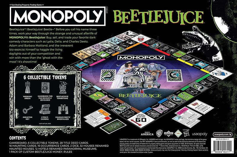 Cargue la imagen en el visor de la galería, Monopoly Beetlejuice Board Game - Kryptonite Character Store
