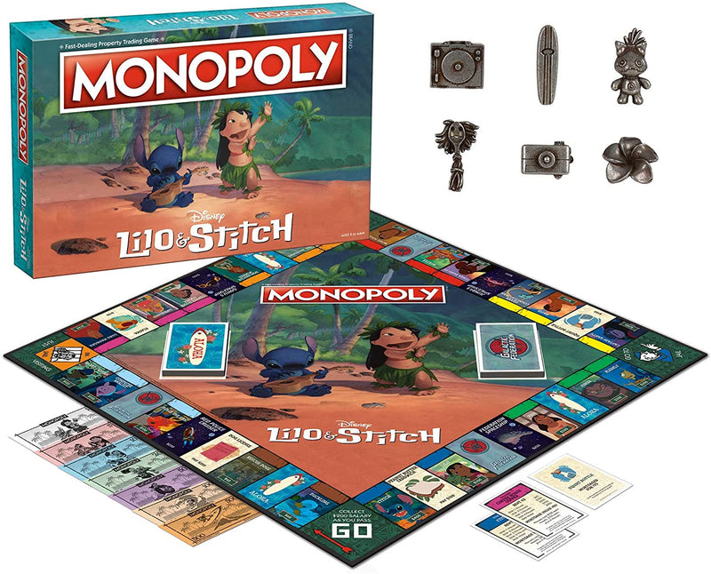 Cargue la imagen en el visor de la galería, Monopoly Disney Lilo &amp; Stitch Board Game - Kryptonite Character Store
