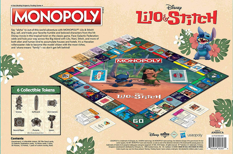 Cargue la imagen en el visor de la galería, Monopoly Disney Lilo &amp; Stitch Board Game - Kryptonite Character Store
