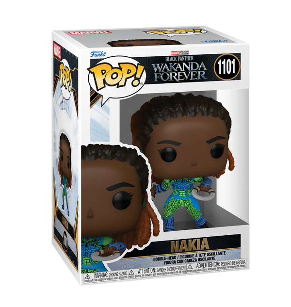 ¡Funko POP! Marvel Comics: Pantera Negra Wakanda para siempre - Nakia
