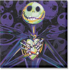 Disney: The Nightmare Before Christmas - Jack Crossed Hands Over Heart 12" x 12" Canvas Wall Art