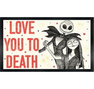 Disney: The Nightmare Before Christmas - Love You to Death Gel Coat 10" x 18" Framed Wall Art