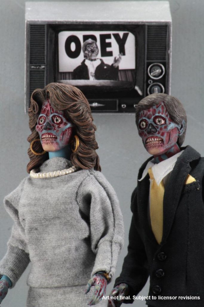 Cargue la imagen en el visor de la galería, They Live Male &amp; Female Aliens Clothed Action Figure 2-Pack - Kryptonite Character Store
