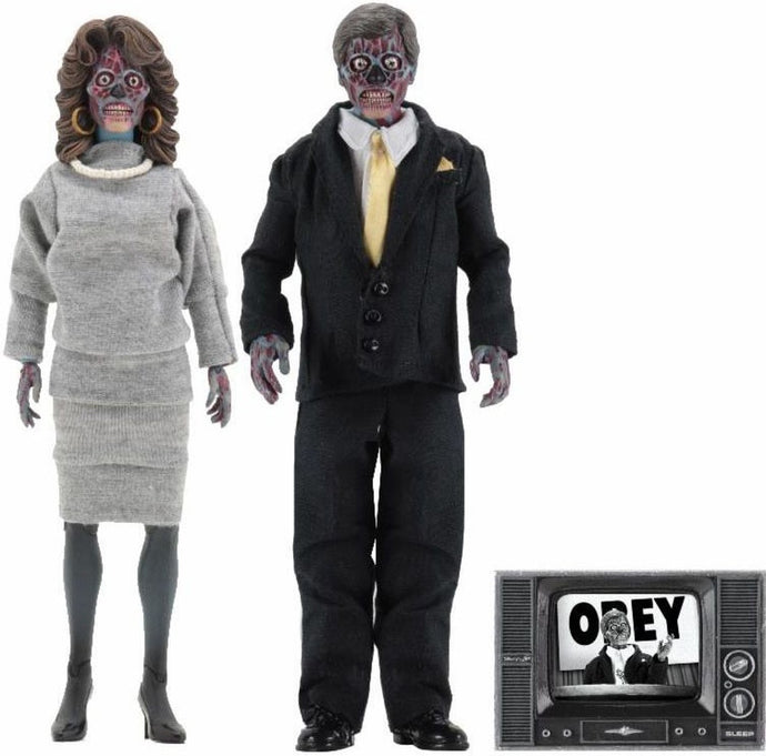 They Live Male & Female Aliens Clothed Action Figure 2-Pack - Kryptonite Character Store