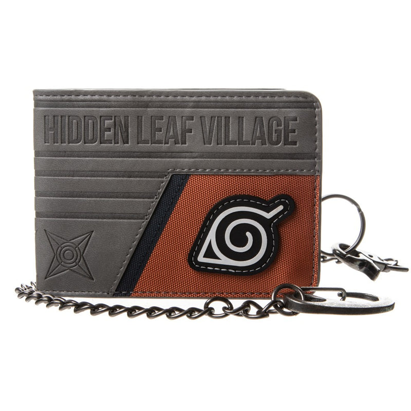 Load image into Gallery viewer, Naruto Layered Material Bi-Fold Chain Wallet - Kryptonite Character Store
