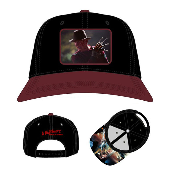 Nightmare On Elm Street Sublimated Patch Pre-Curved Snapback - Kryptonite Character Store