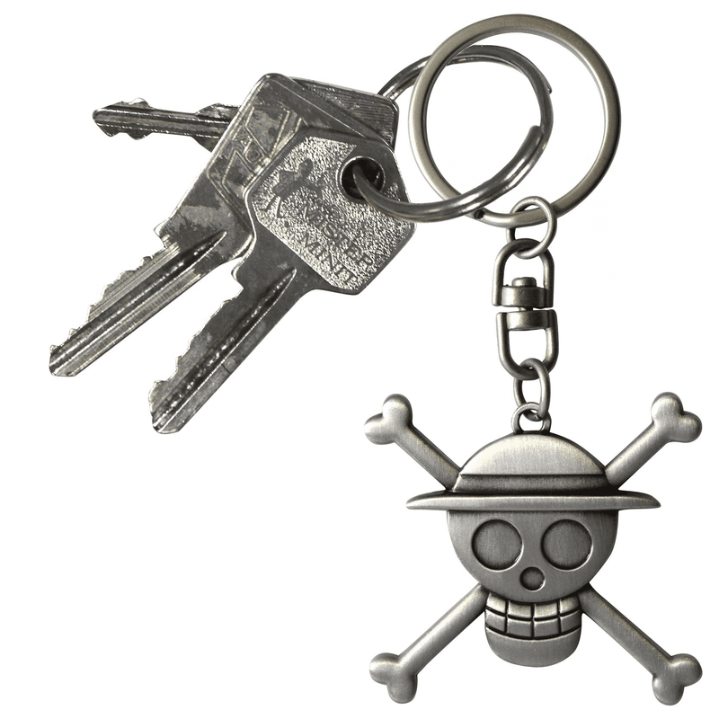 Chargez l&#39;image dans la visionneuse de la galerie, One Piece - Luffy Pirate Skull 3D Keychain - Kryptonite Character Store
