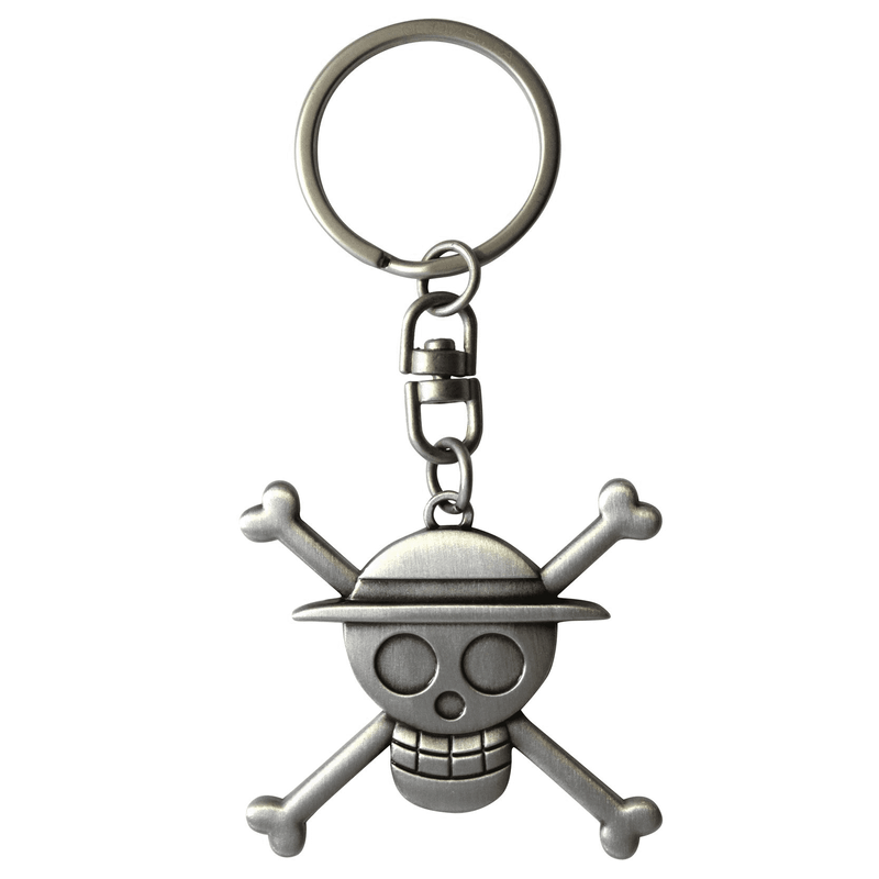 Chargez l&#39;image dans la visionneuse de la galerie, One Piece - Luffy Pirate Skull 3D Keychain - Kryptonite Character Store
