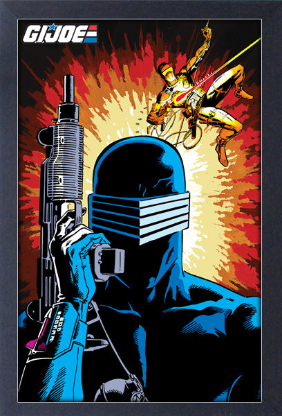 GI Joe – Swing Fire Explosion Framed Print