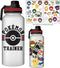 Pokemon - Trainer Icon 32oz Twist Spout Plastic Bottle with Sticker Set