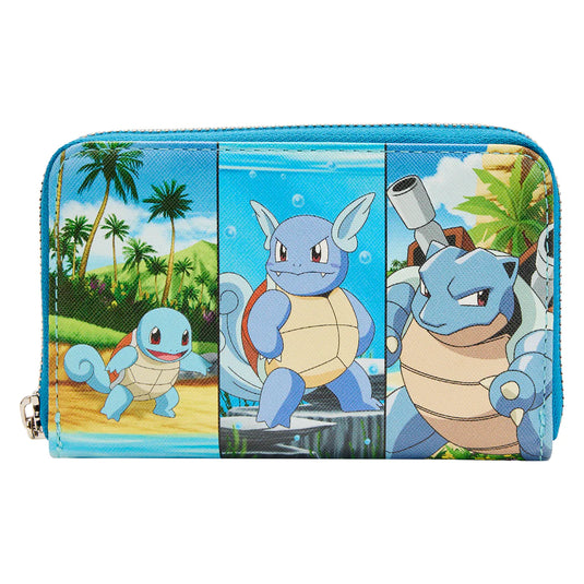 Pokemon Squirtle Evolution Zip Around Wallet