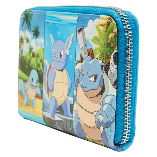 Pokemon Squirtle Evolution Zip Around Wallet